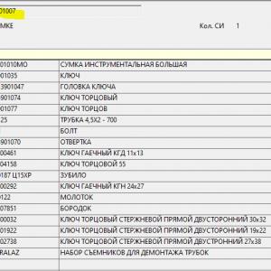 Набор инструмента в сумке  4320-3901007