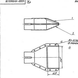 Патрубок газонаправляющий ПЖД30 (дв.КамАЗ,ЯМЗ-236М2 до 2006 г. выпуска)  4320-1015632