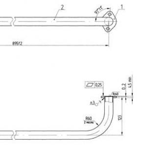 Труба подводящая левая (дв.ЯМЗ-236НЕ2)  4320Я3-1015559
