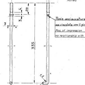 Тяга привода стопора замка  330-6105203