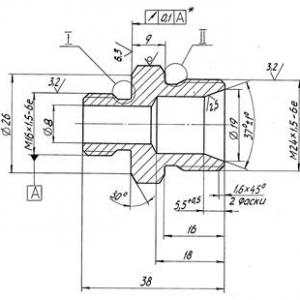 Штуцер распределителя гидроусилителя  4322-3408603
