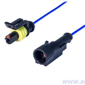 Колодка соединит. 1 конт.1,5мм герметичная IP66/67 (в сборе с проводом 0,50мм кв.)