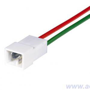 Колодка соединит.  2 конт. 6,3мм штырь (в сборе с проводом 1,50мм кв.) 9004СБ-1,50