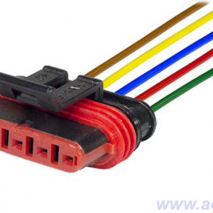 Колодка соединит.  5 конт. 1,5мм гнездо, герметичная IP66/67 (в сборе с проводом 0,50мм кв.) 7051,20СБ