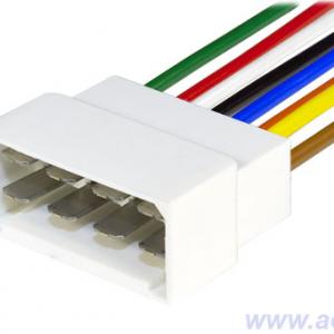 Колодка соединит.  8 конт. 6,3мм штырь (в сборе с проводом 1,50мм кв.) 9096СБ-1,50