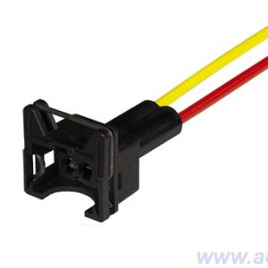 Колодка соединит. датчика детонации, форсунки ВАЗ 2108-2115, 2110-2112(в сборе с 2-мя проводами)