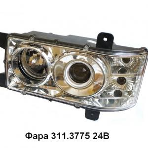 Фара 24В КамАЗ,новая кабина 311.3775 ЛЕВАЯ КЭП
