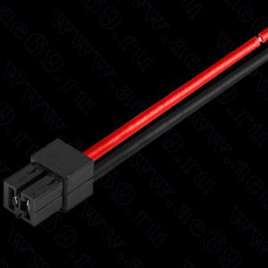 Колодка соединит. 2 конт. 6,3мм гнездо (в сборе с проводом 2,50мм кв.)