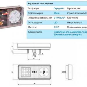 Указатель поворота МТЗ н/о перед. LED Ф402 (ан.3703.3712) LED