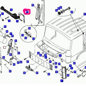 Петля ручки капота 64221-5301046