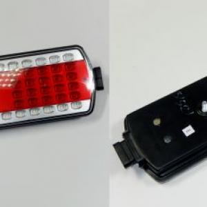 Фонарь задний левый 112.08.69-03 КАМАЗ-5490, 6520, МАЗ  с разъемом сбоку (Руденск)